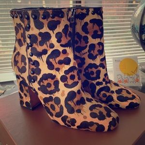 Coach Leopard Print boots size 8
